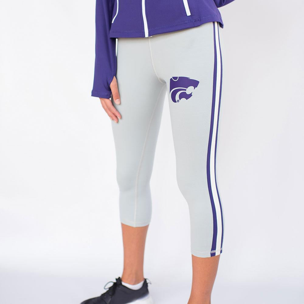 Kansas State Wildcats NCAA Womens Yoga Pant (Grey) (X-Large)