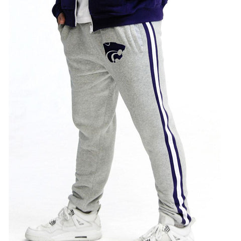 Kansas State Wildcats NCAA Mens Jogger Pant (Grey) (X-Small)