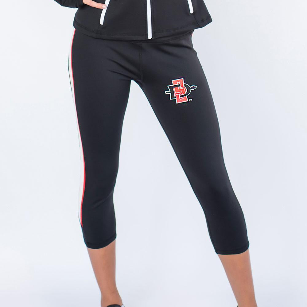 San Diego State Aztecs NCAA Womens Yoga Pant (Black) (X-Small)