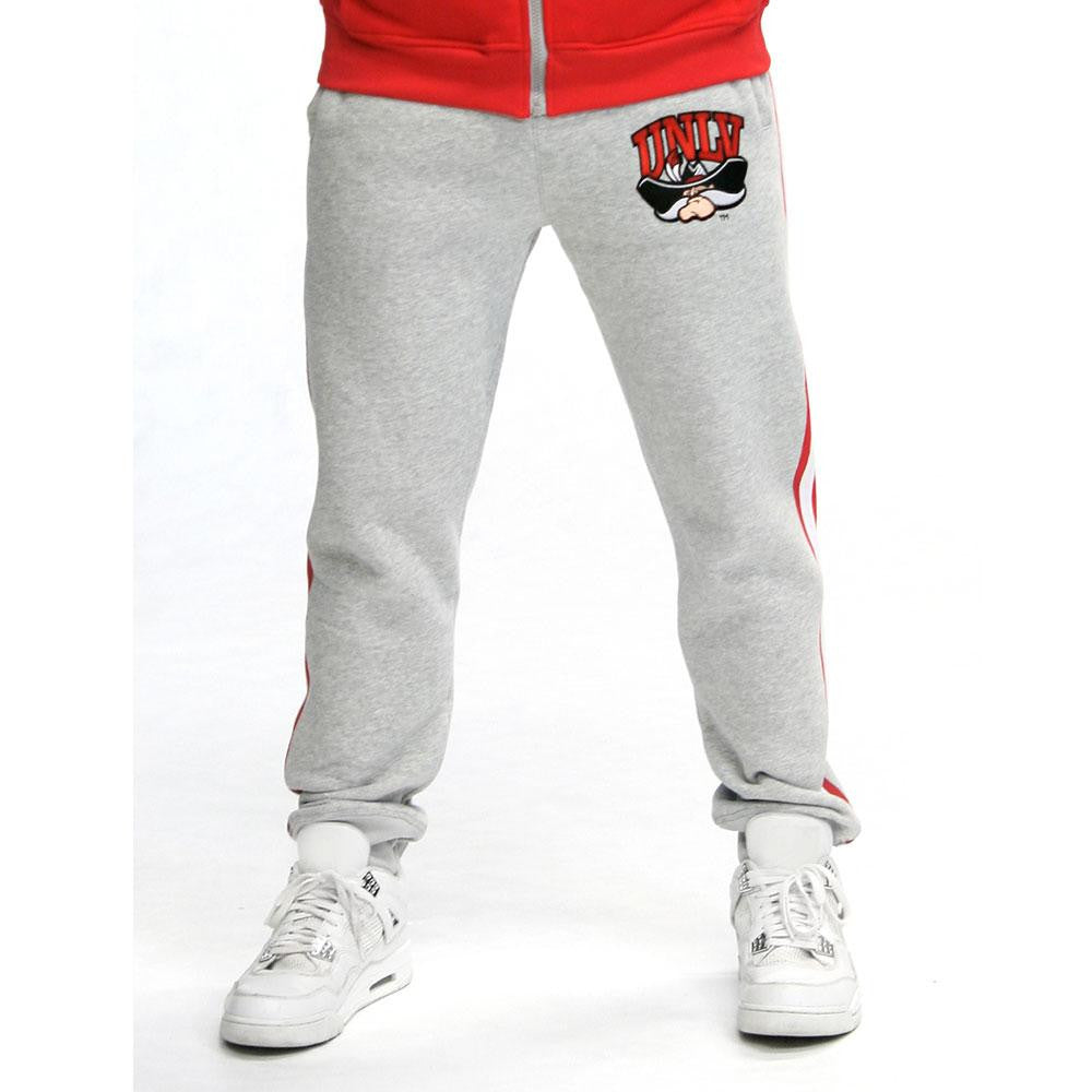 UNLV Runnin Rebels NCAA Mens Jogger Pant (Grey) (X-Small)