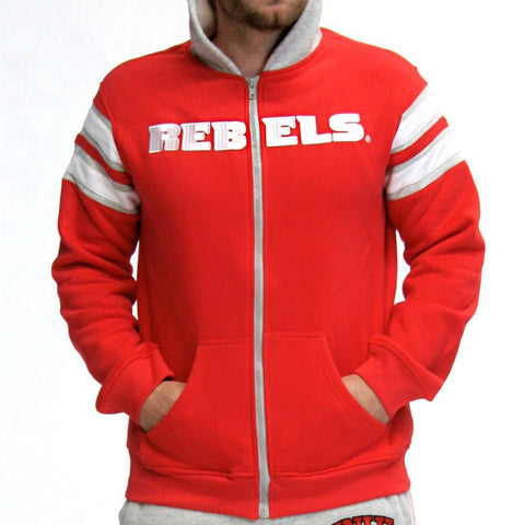 UNLV Runnin Rebels NCAA Mens Full-Zip Hoddie (Red) (X-Small)