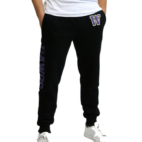 Washington Huskies NCAA Mens Jogger Pant (Black) (Medium)