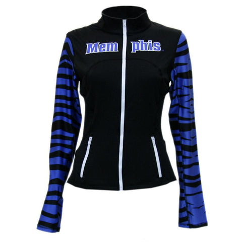 Memphis Tigers NCAA Womens Yoga Jacket (Black) (Small)