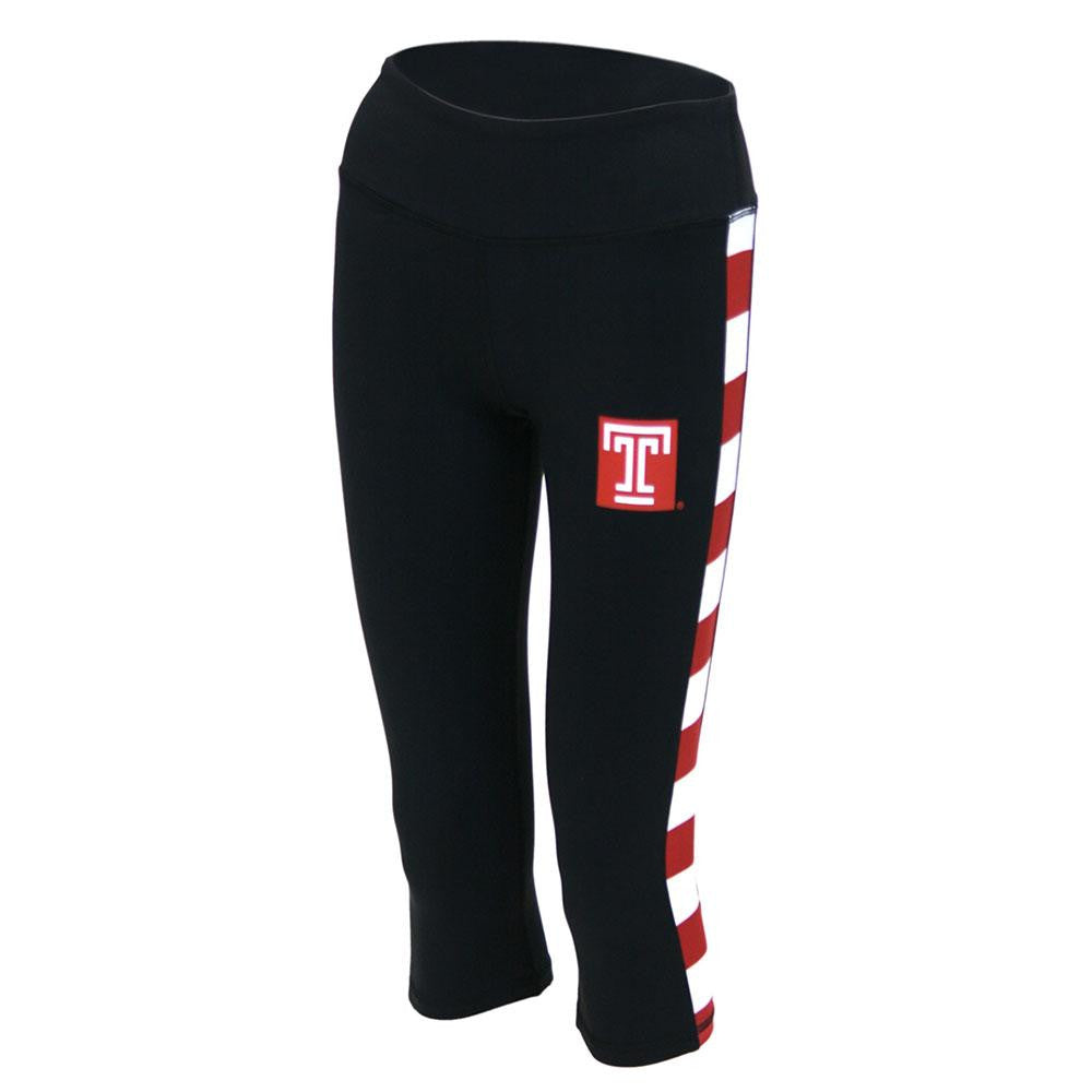 Temple Owls NCAA Womens Yoga Pant (Black) (X-Small)