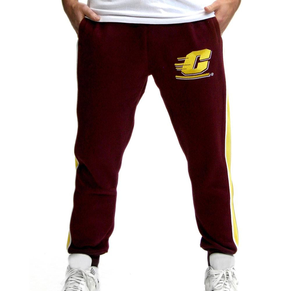 Central Michigan Chippewas NCAA Mens Jogger Pant (Maroon) (X-Small)