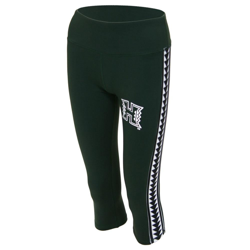 Hawaii Rainbow Warriors NCAA Womens Yoga Pant (Green)