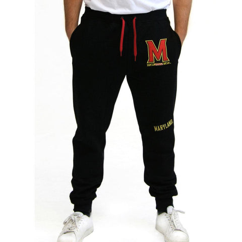 Maryland Terps NCAA Mens Jogger Pant (Black) (X-Large)