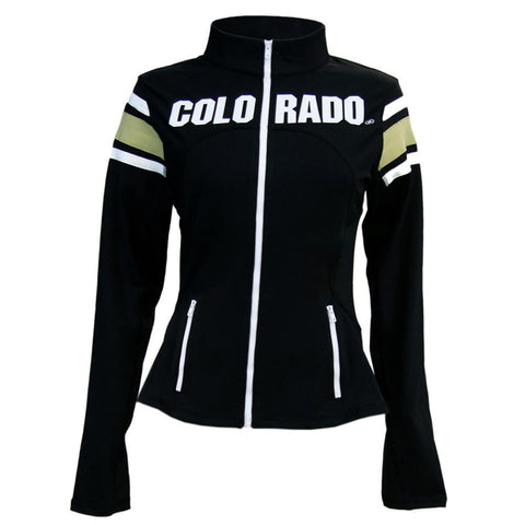 Colorado Golden Buffaloes NCAA Womens Yoga Jacket (Black)