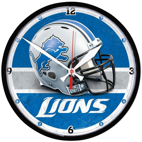 Detroit Lions NFL Round Wall Clock