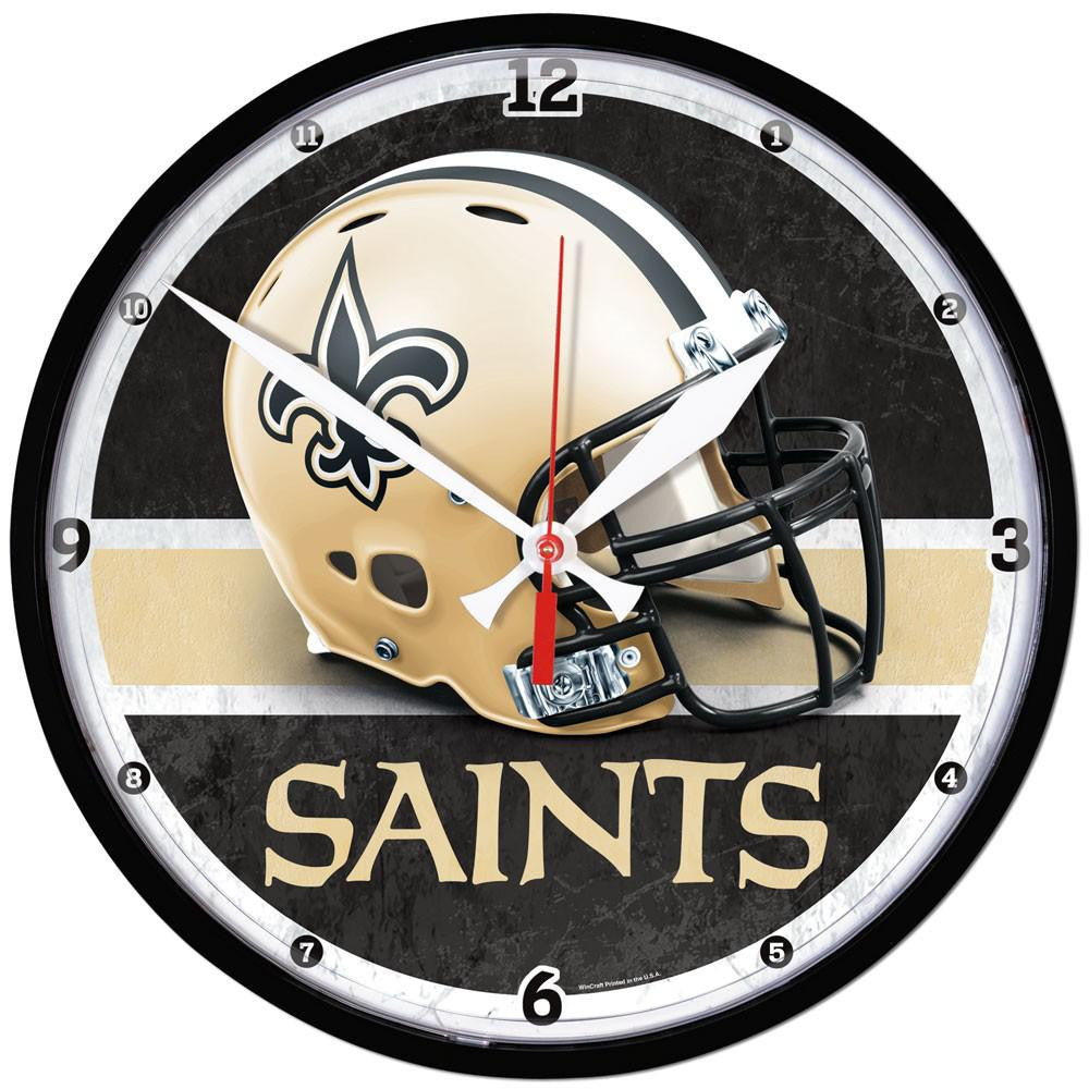 New Orleans Saints NFL Round Wall Clock