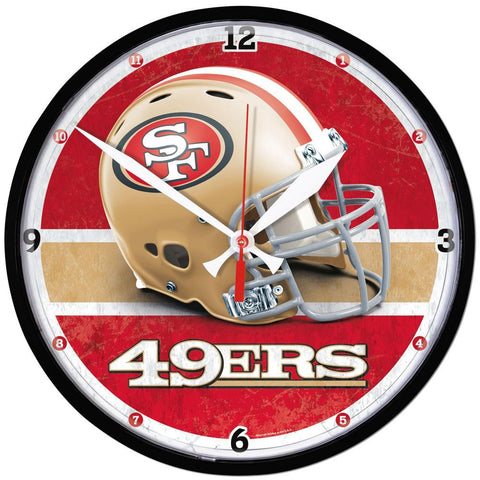 San Francisco 49ers NFL Round Wall Clock