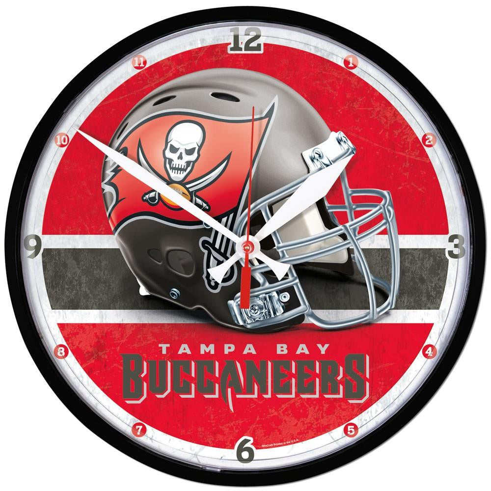 Tampa Bay Buccaneers NFL Round Wall Clock