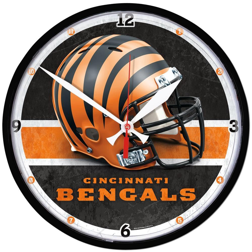 Cincinnati Bengals NFL Round Wall Clock