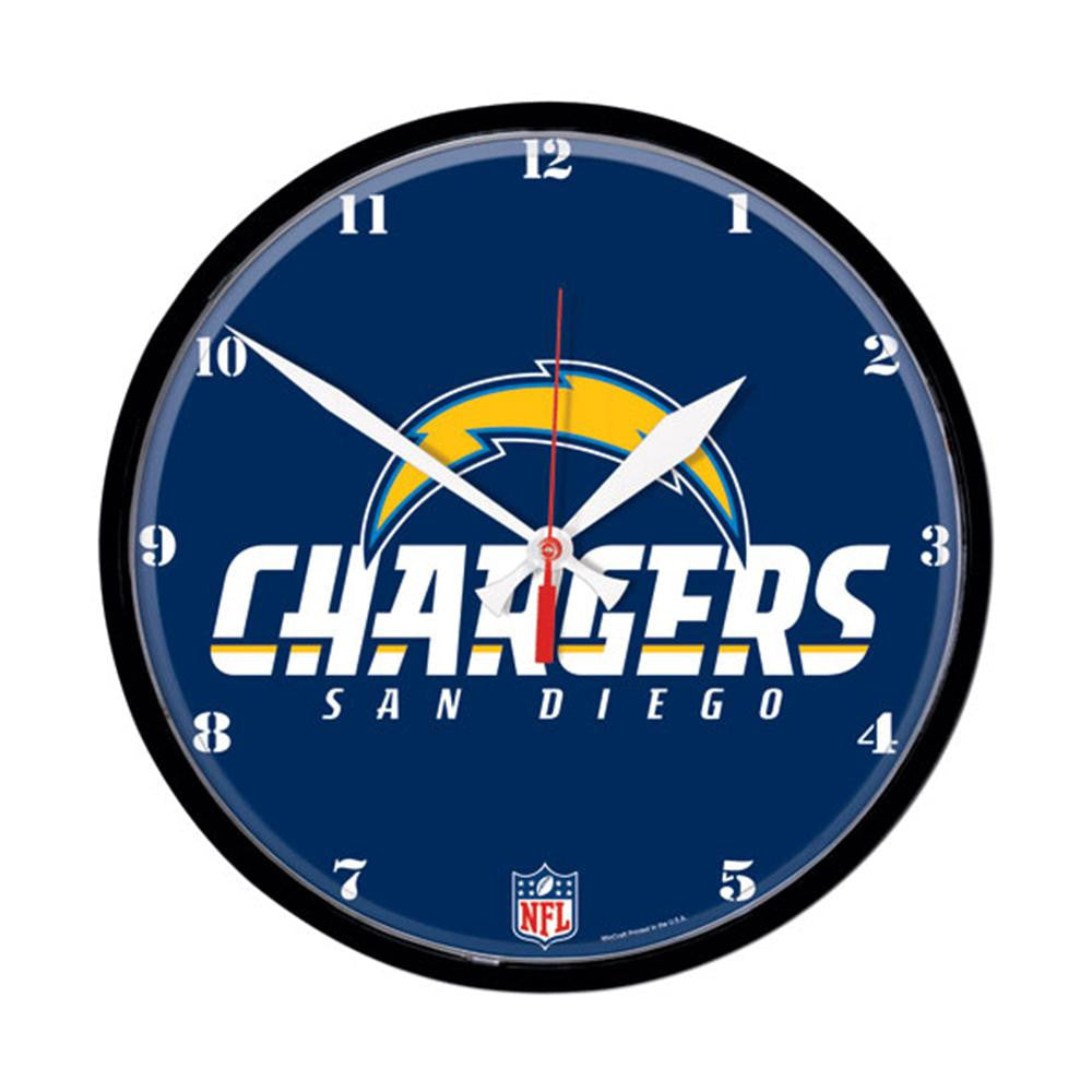 San Diego Chargers NFL Round Wall Clock