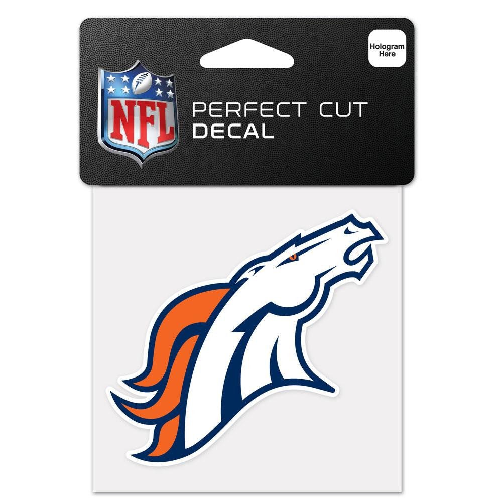 Denver Broncos NFL Perfect Cut Color Decal 4 x 4