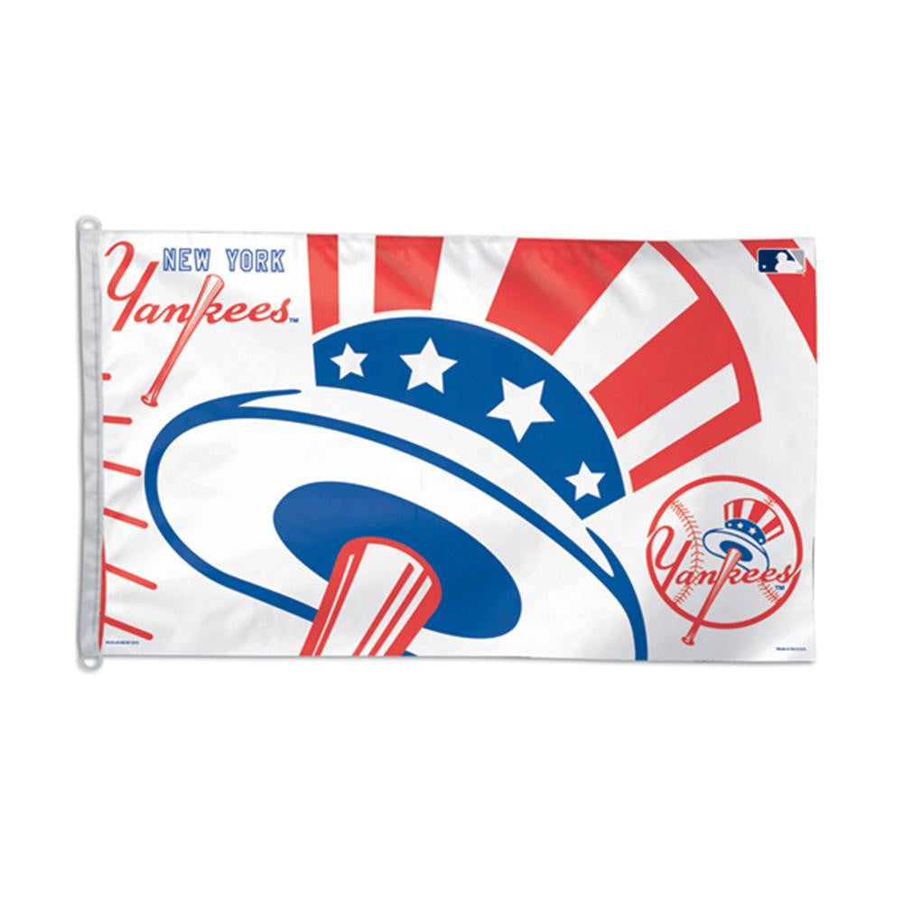 New York Yankees MLB 3x5 Banner Flag (Top Hat Design) (36x60)