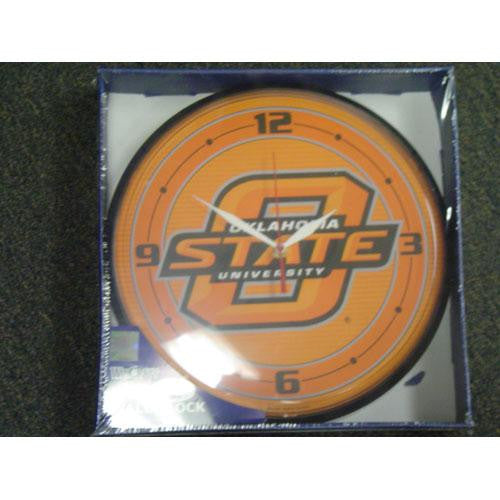 Oklahoma State Cowboys NCAA Round Wall Clock