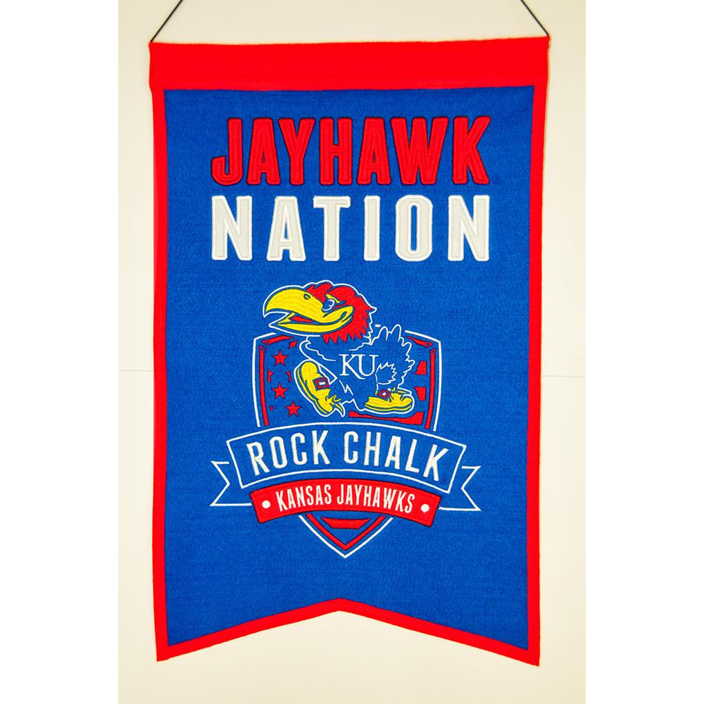 Kansas Jayhawks NCAA Nations Banner (15x20)