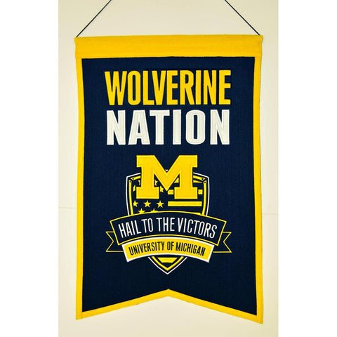 Michigan Wolverines NCAA Nations Banner (15x20)