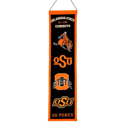 Oklahoma State Cowboys NCAA Heritage Banner (8x32)