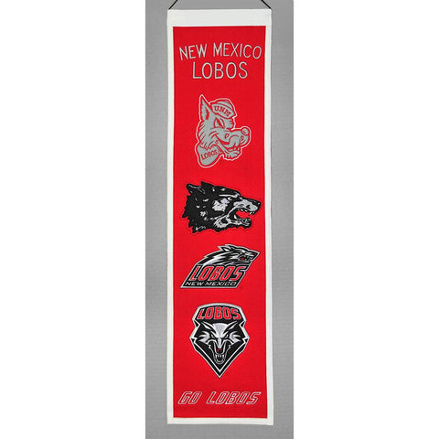 New Mexico Lobos NCAA Heritage Banner (8x32)