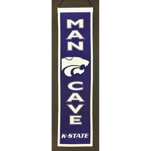 Kansas State Wildcats NCAA Man Cave Vertical Banner (8 x 32)