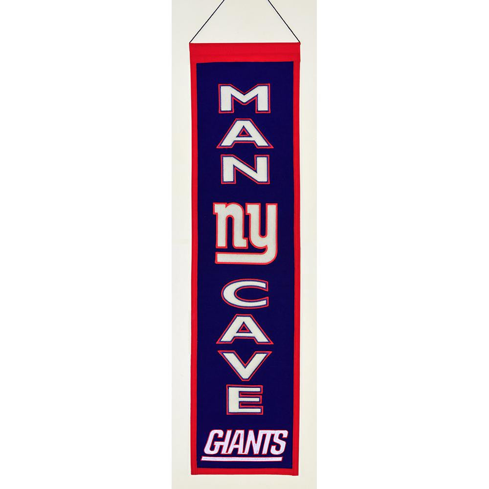 New York Giants NFL Man Cave Vertical Banner (8 x 32)