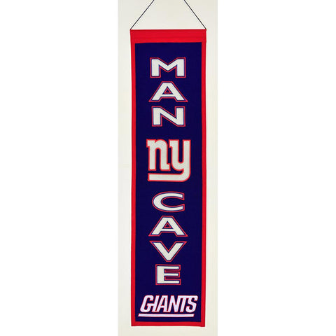 New York Giants NFL Man Cave Vertical Banner (8 x 32)