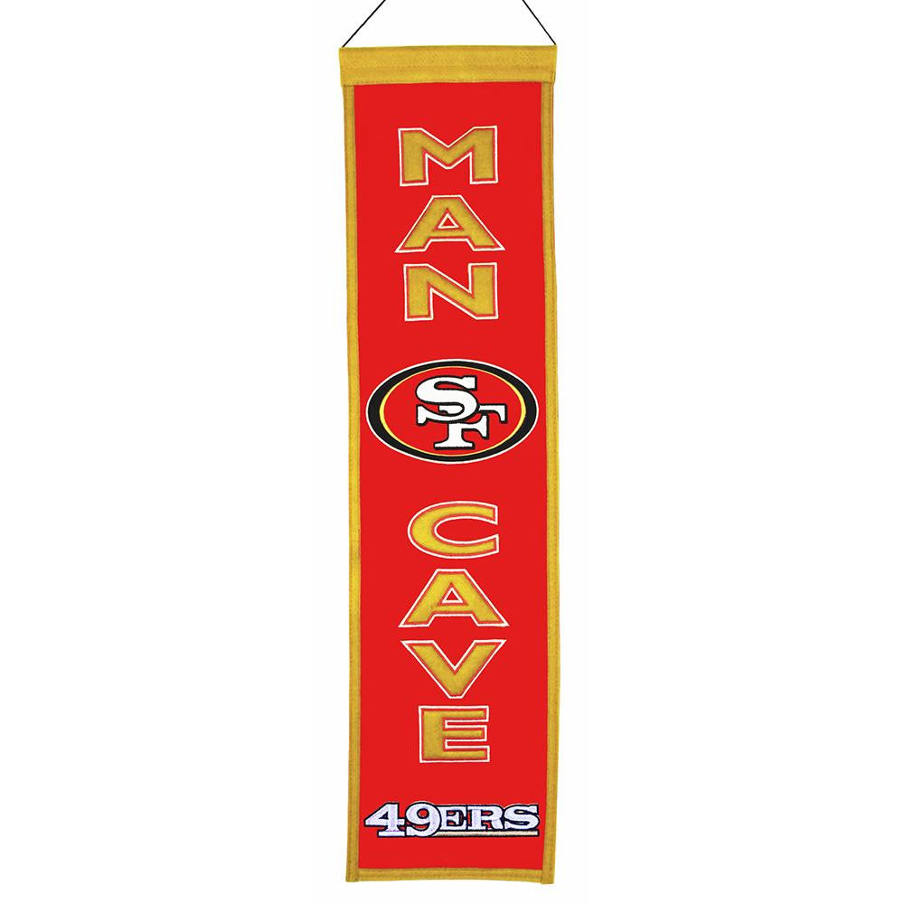 San Francisco 49ers NFL Man Cave Vertical Banner (8 x 32)