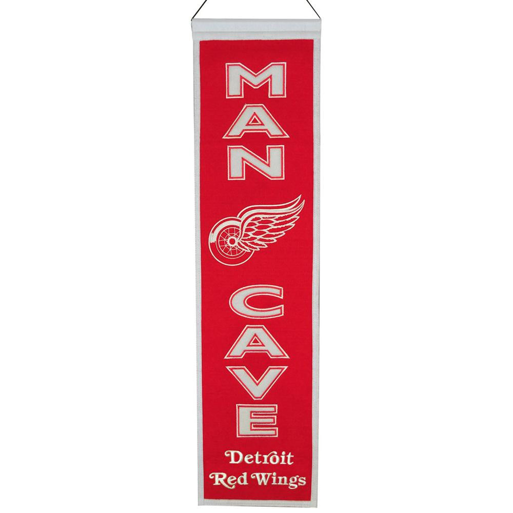 Detroit Red Wings NHL Man Cave Vertical Banner (8 x 32)