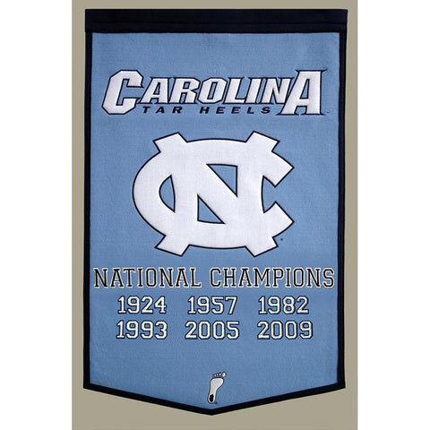 North Carolina Tar Heels NCAA Dynasty Banner (24x36)